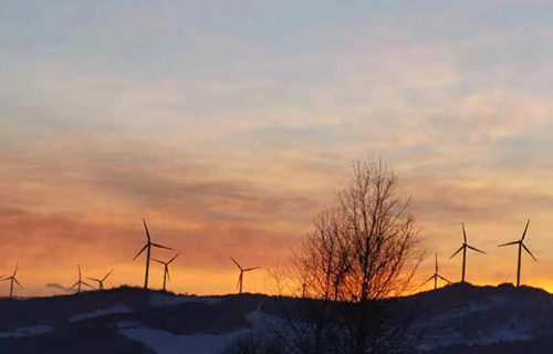 黑龍江哈爾濱依蘭雞冠山風電場